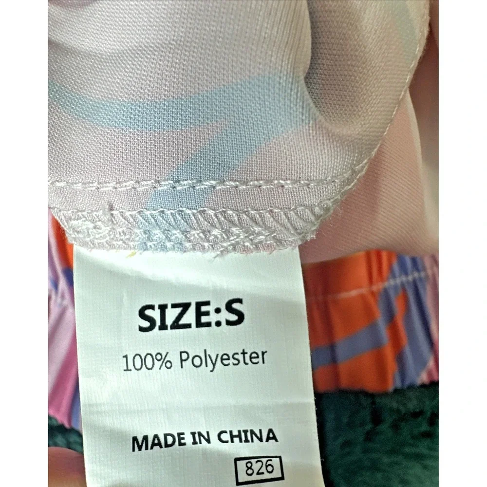 Charming Charlie‎ Women Size Small Contrast Print Elastic High Waist Shorts
